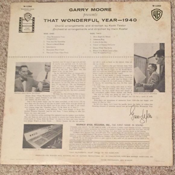 Gary Moore 1940 That Wonderful Year Vinyl Record - Picture 3 of 3
